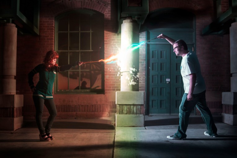 Union Station, Ogden Utah Harry Potter Engagments Wizard's Duel